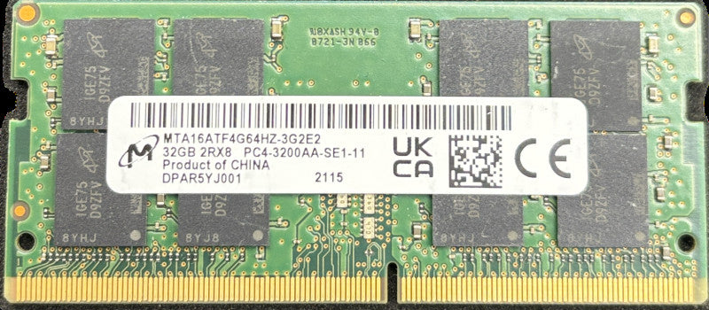 32GB PC4 Laptop RAM Various Brands 1x 32GB DDR4 SODIMM  Q