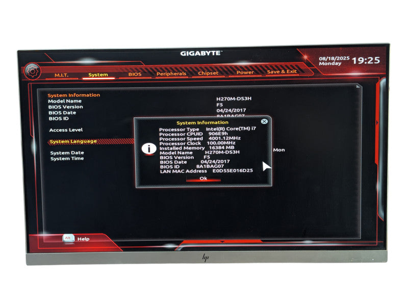 Custom PC H270M-DS3H Intel Core i7-7700 16GB RAM  -