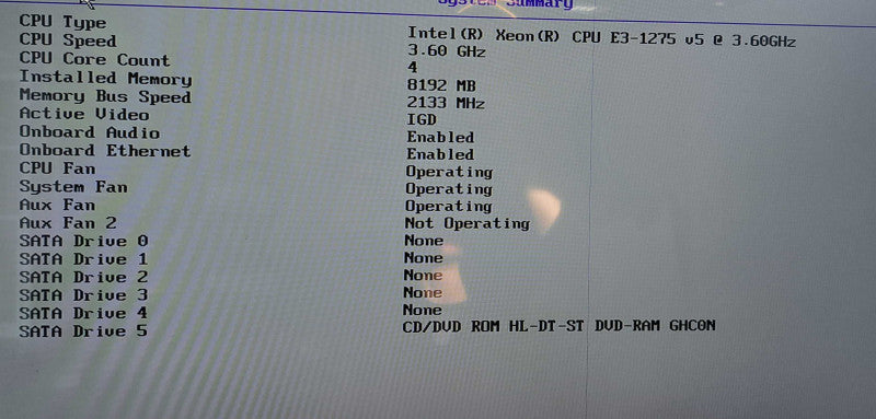 Lenovo ThinkServer TS150 Workstation Xeon E3-1275 V5 CPU|8GB RAM|No HDD
