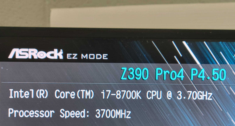IntelCore i7-8700K ASRock Z390 Pro4 P4.50 + I/O Plate %