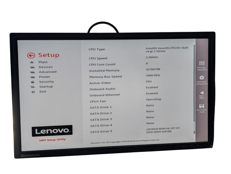 Lenovo Thinkstation P510 Intel Xeon E5-1620 v4 32GB RAM GTX 750Ti  -