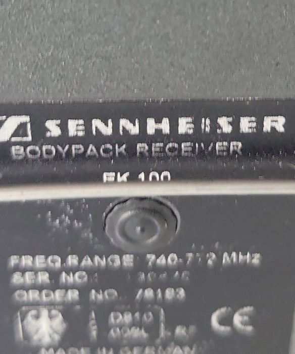Sennheiser bodypack Transmitter/Receiver EK100 SK100, READ _