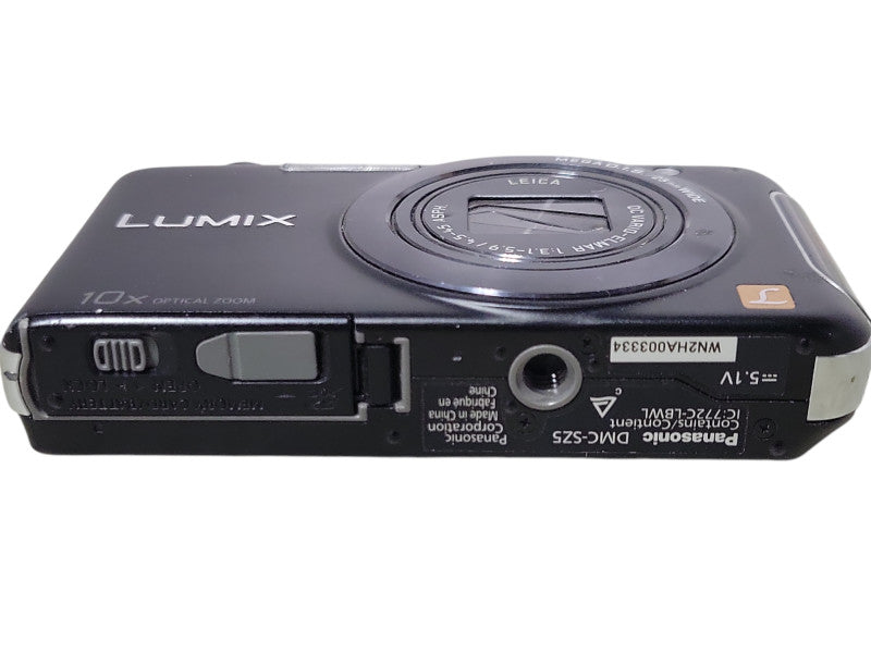 Panasonic LUMIX DMC-SZ5 LEICA Black 14.1MP 10x Digital Camera, READ _