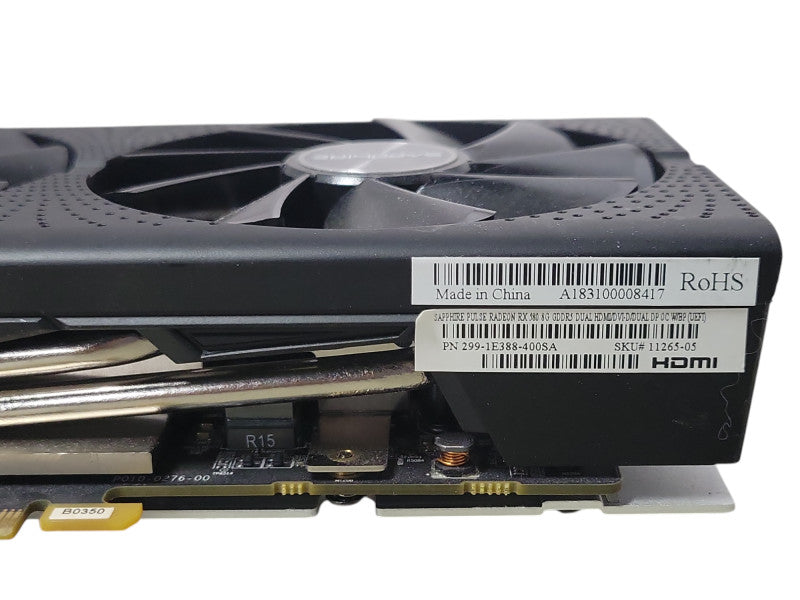 AMD Saphire pulse radeon RX 580 Series 8G GDDR5 Dual HDMI/DVI-D/Dual DP  _