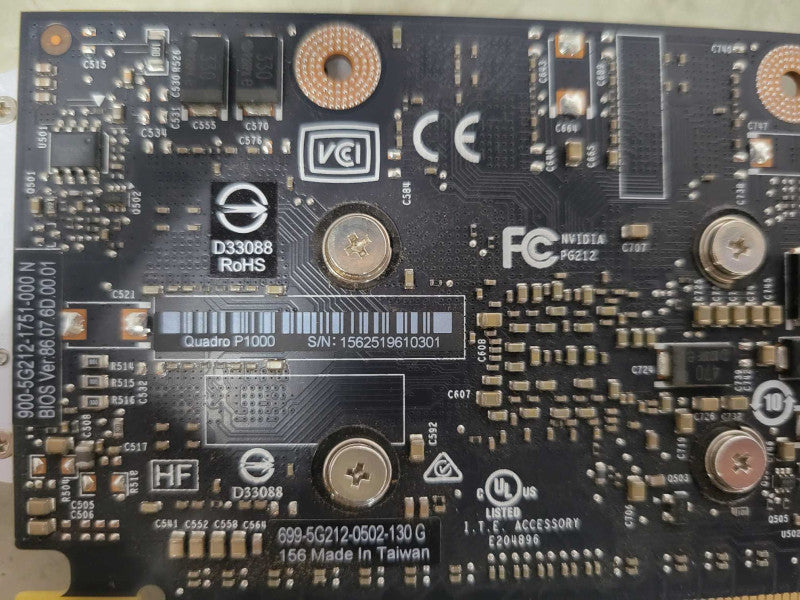 NVIDIA Quadro P1000 4GB DDR5 Graphics Card Low Profile Full Bracket _