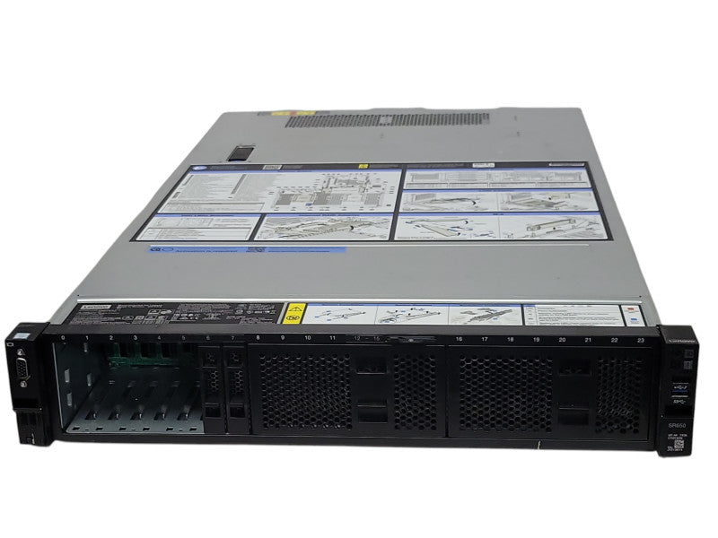 Lenovo SR650 2U, 2x Xeon Silver 4214 2.20GHz, 192GB DDR4, 2x PSU,  8x 2.5" _