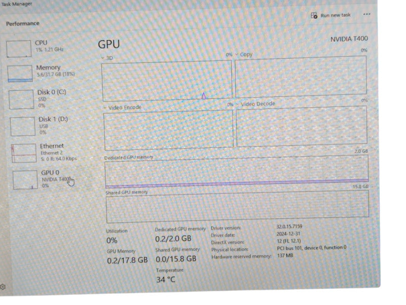 DELL Precision 5820 Intel Xeon W-2223 32GB RAM 1TB SSD  -