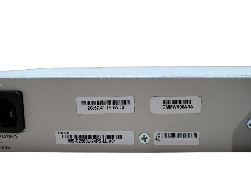 Cisco Catalyst WS-C2960L-24PS-LL V01 Gigabit PoE Network Switch