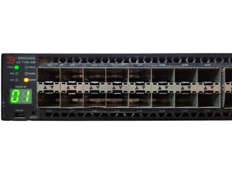 ICX7750-48F Brocade RUCKUS ICX 7750 48 Port SFP+ Switch, READ
