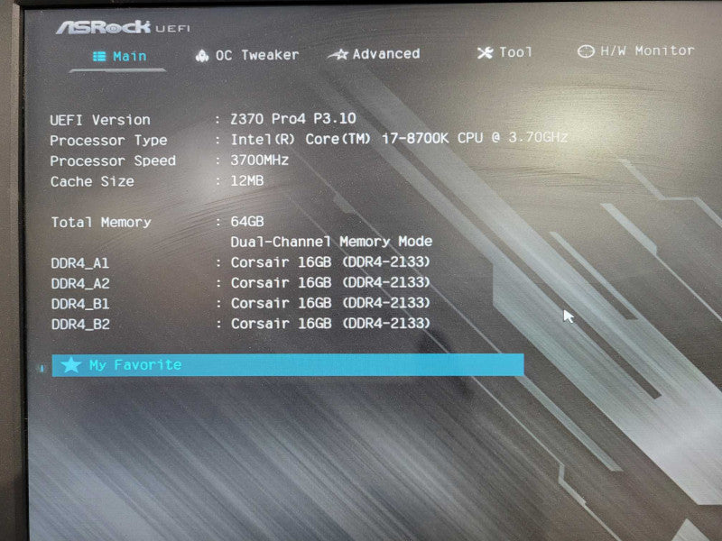 Custom PC ASrock Z370 Pro4 Core i7-8700K 64GB RAM 256GB NVME GTX 1080 GPU !