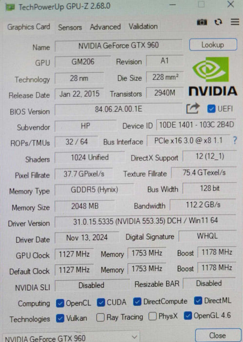 Custom/MSI Tower PC, Core I7-4770K 3.50GHz, 16GB RAM, 2TB HDD, 750W PSU _