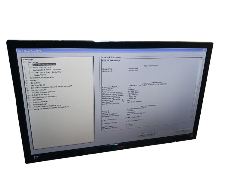 DELL Optiplex 3070 Micro USFF PC i3-9100T 2.2GHz 8GB RAM 500GB HDD