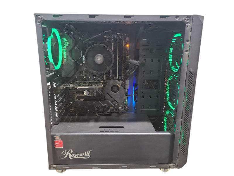 CUSTOM PC - ASUS TUF X570-PLUS, Ryzen 5 3600, 32GB DDR4, P1000, *NO HDD*