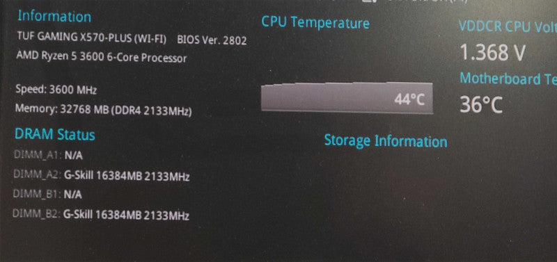 CUSTOM PC - ASUS TUF X570-PLUS, Ryzen 5 3600, 32GB DDR4, P1000, *NO HDD*