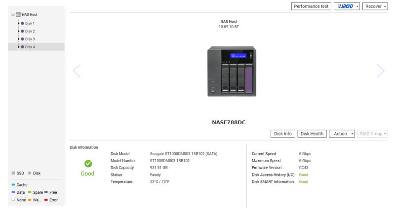 QNAP TS-453A 4-Bay NAS, Celeron N3150 1.60GHz, 4GB RAM w/ 4x1TB HDDs