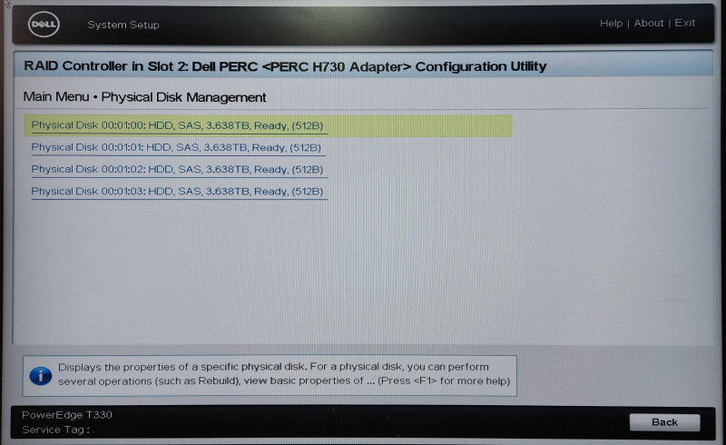 Dell PowerEdge T330 8x3.5", Xeon E3-1240v5, 32GB DDR4, 4x 4TB SAS, H730
