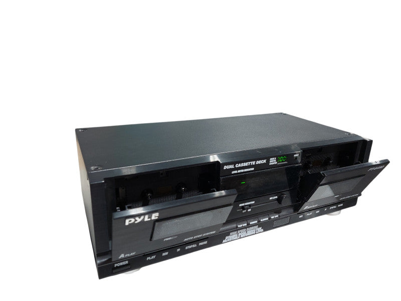 Pyle Dual Cassette Deck Model: PT-649D Rack Mountable  =