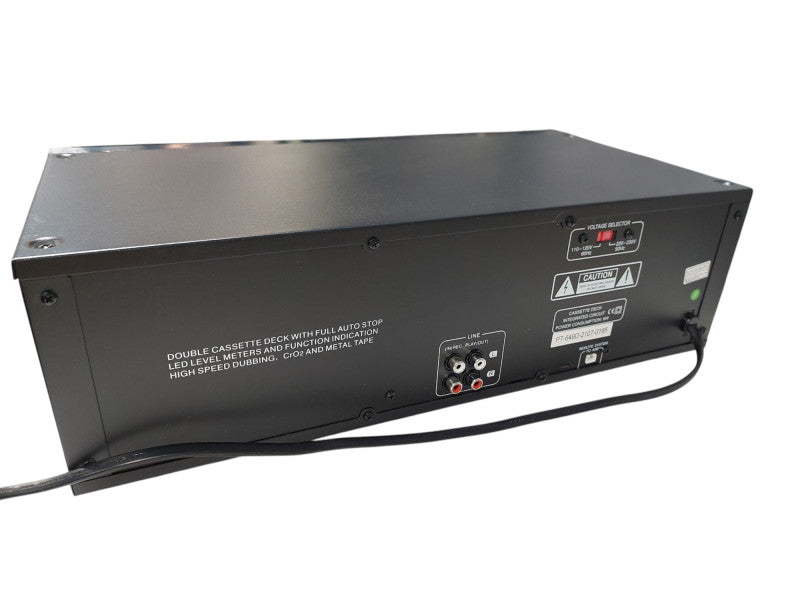 Pyle Dual Cassette Deck Model: PT-649D Rack Mountable  =
