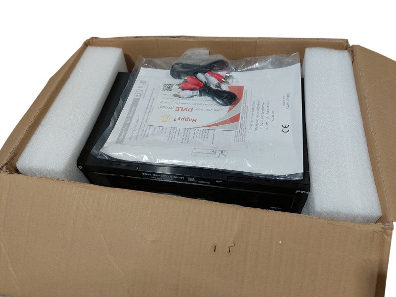 Pyle Dual Cassette Deck Model: PT-649D Rack Mountable  =