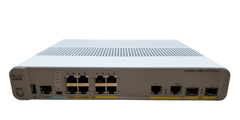 Cisco WS-C2960CX-8PC-L V02, 8-Port Gigabit Managed Silent Switch w/ 2x SFP