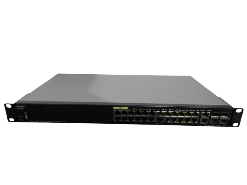Cisco SG350-28MP-K9 V04, 28-Port Gigabit PoE Managed Switch, 4x SFP !
