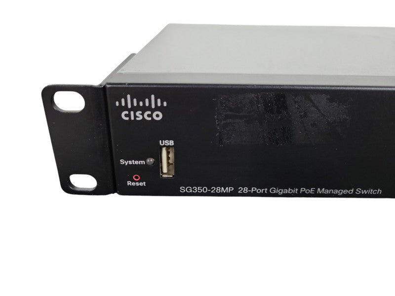 Cisco SG350-28MP-K9 V04, 28-Port Gigabit PoE Managed Switch, 4x SFP !