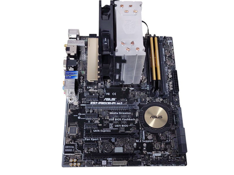 Asus Z97-Pro board with Core I7-4790K 4.00GHz CPU, 16GB RAM, I/O Back cover _
