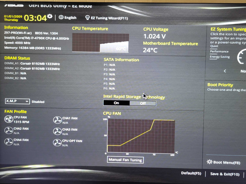 Asus Z97-Pro board with Core I7-4790K 4.00GHz CPU, 16GB RAM, I/O Back cover _