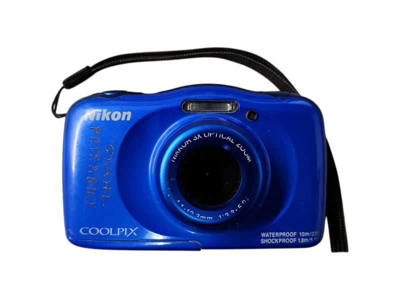 Nikon COOLPIX W100 13.2MP Waterproof Shockproof Compact Digital Camera, SEE