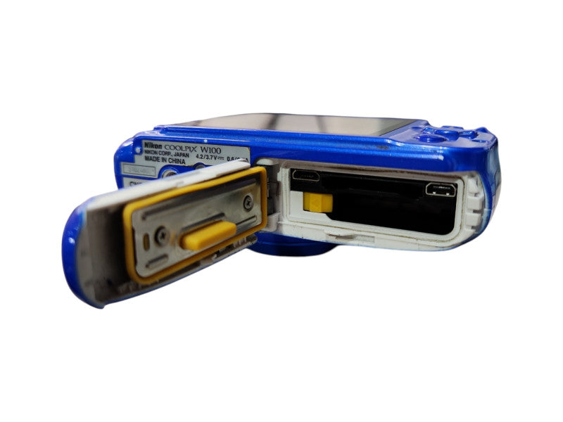 Nikon COOLPIX W100 13.2MP Waterproof Shockproof Compact Digital Camera, SEE