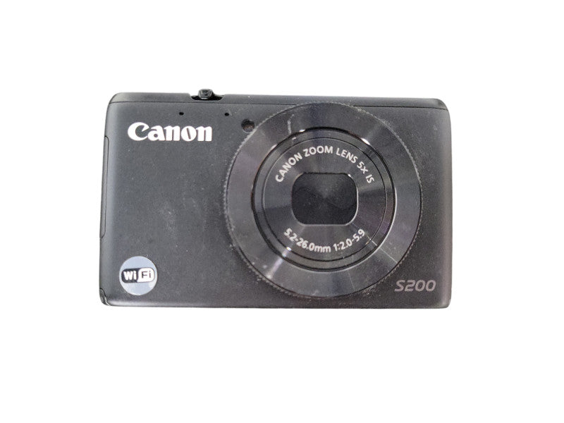 Canon PowerShot S200 White 10.1MP Compact Digital Camera Black READ !