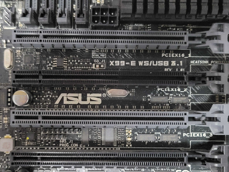 Asus X99-E WS/USB 3.1 board with Core I7-6850K 3.60GHz CPU, 8GB DDR4 RAM _