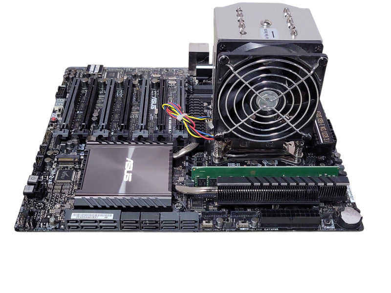 Asus X99-E WS/USB 3.1 board, Core I7-6850K 3.60GHz CPU, 8GB DDR4, I/O Cover _