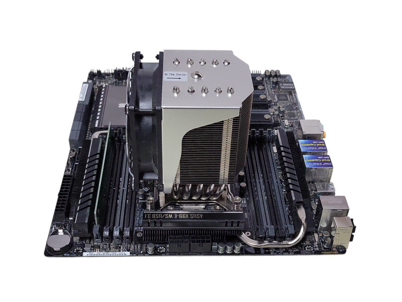 Asus X99-E WS/USB 3.1 board, Core I7-6850K 3.60GHz CPU, 8GB DDR4, I/O Cover _