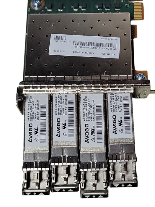 IBM Storwize V7000 Quad-Port 16GbE SFP+ PCIe Network Adapter 00WY984  _