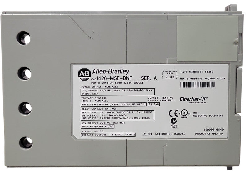 allen bradley 1426-M5E-DNT Ser.A Power Monitor 5000 _