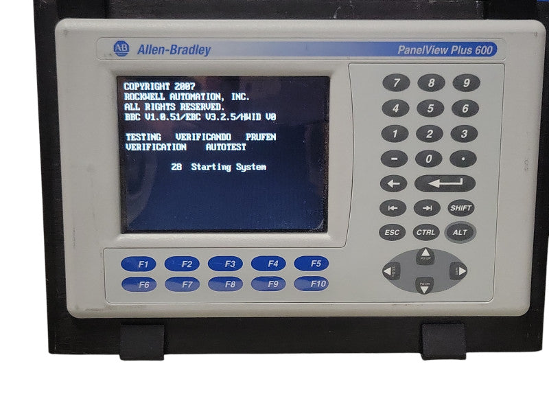allen bradley panelview plus 600 2711P-B6C20A _