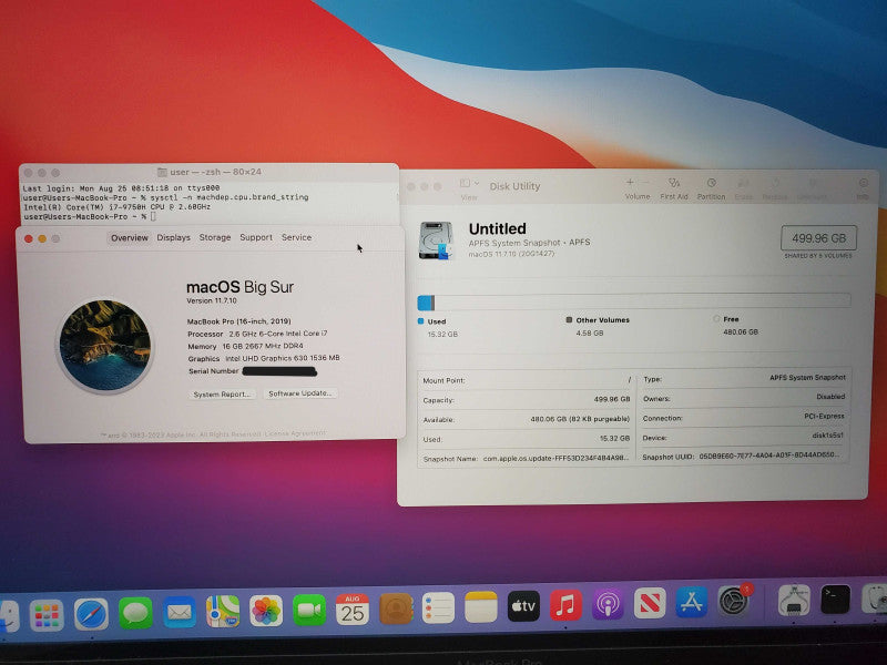 Apple MacBook Pro 15" 2019 A2141 Touch Bar  Core i7-9750H 16GB 512 SSD