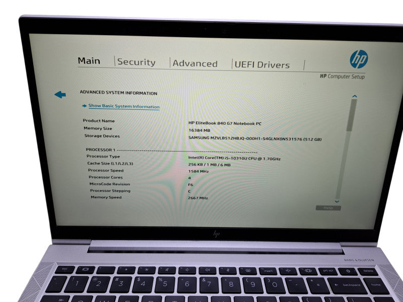 HP EliteBook 840 G7 | Intel Core i5-10310U @1.70GHz, 16GB DDR4, 256GB NVMe Q Lap200