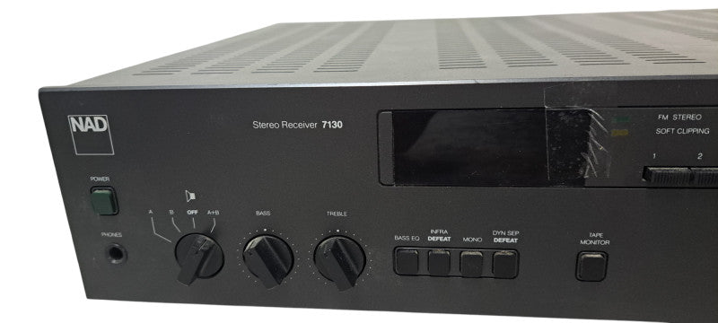 Vintage 1985 NAD 7130 AM/FM Stereo Receiver For Parts