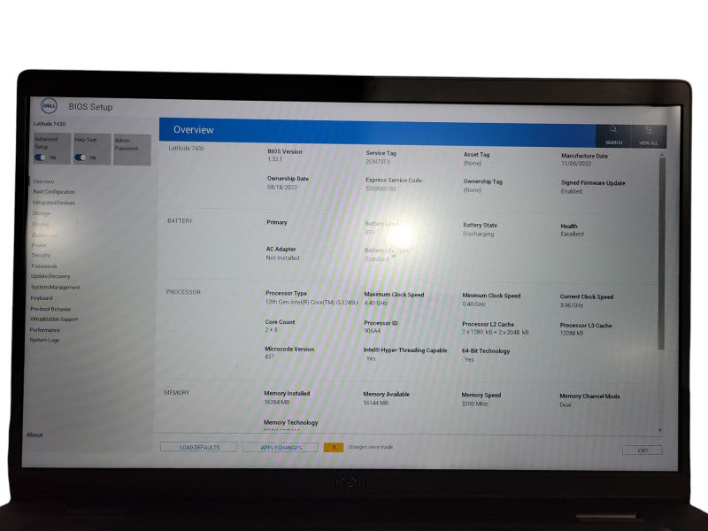 Dell Latitude 7430 i5-1235U 16GB RAM 256GB NVMe ! Lap200