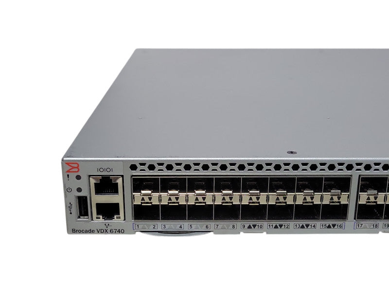 Brocade VDX 6740 BR-VDX6740-48-F 48x 10GbE SFP+ + 4x 40Gb QSFP+ Switch _
