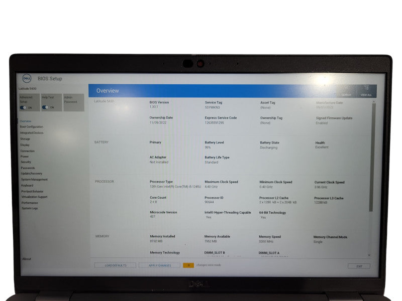 DELL Latitude 5430 Intel Core i5-1245U 10 Core 8GB RAM & 256GB Storage ! Lap200