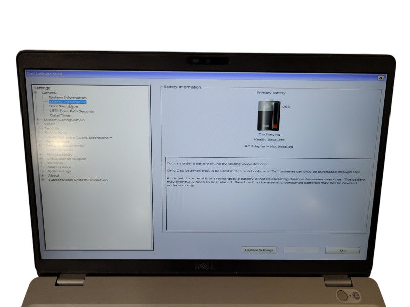 Dell Latitude 5511 - Core 17-10850H 16GB DDR4 512GB NVMe % Lap200