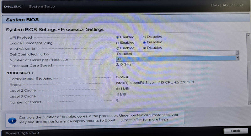 Dell PowerEdge R640 | Xeon Silver 4110 @, 64GB DDR4 , No RAID/Backplane
