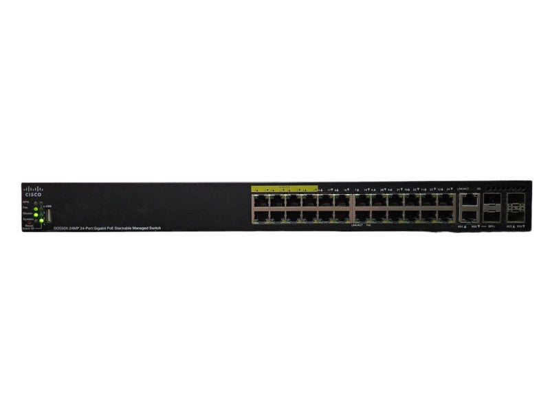 Cisco SG550X-24MP-K9 V02, 24-Port Gigabit PoE Stackable Managed Switch