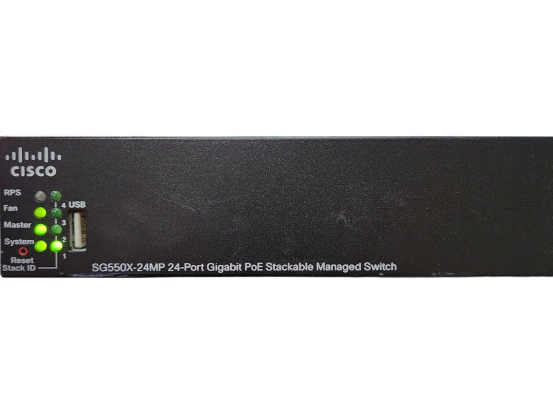 Cisco SG550X-24MP-K9 V02, 24-Port Gigabit PoE Stackable Managed Switch