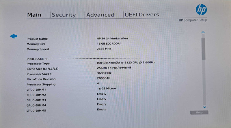 HP Z4 G4 Workstation | Xeon W-2123 @3.60GHz, 16GB DDR4, K2000, 512GB NVMe Q