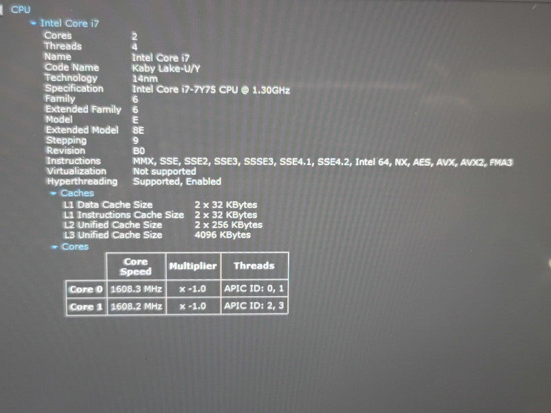 Dell XPS 13 9365 i7-7Y75 8GB RAM 256GB SSD NO BATTERY  β BudLap