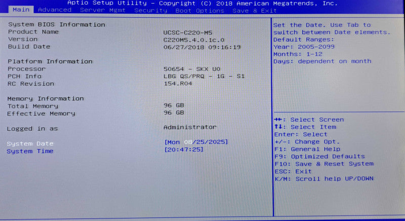 Cisco UCS C220 M5 10x 2.5" | 2x Xeon Bronze 3106 CPU, 96GB DDR4, 12G RAID